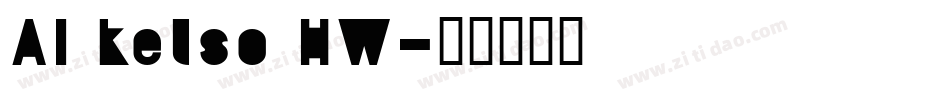 AI kelso HW字体转换